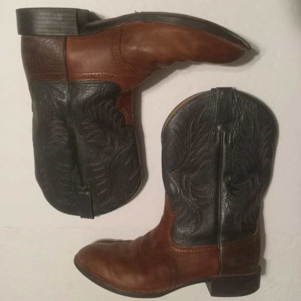 ARIAT HERITAGE STOCKMAN MEN'S WESTERN BOOT-10002258 Green/Brown